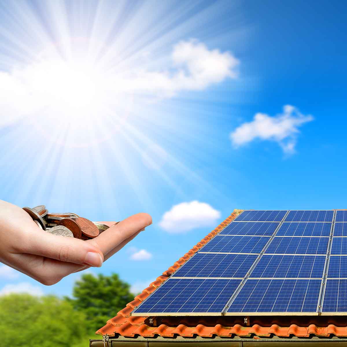 Money saved lower your energy costs with solar power